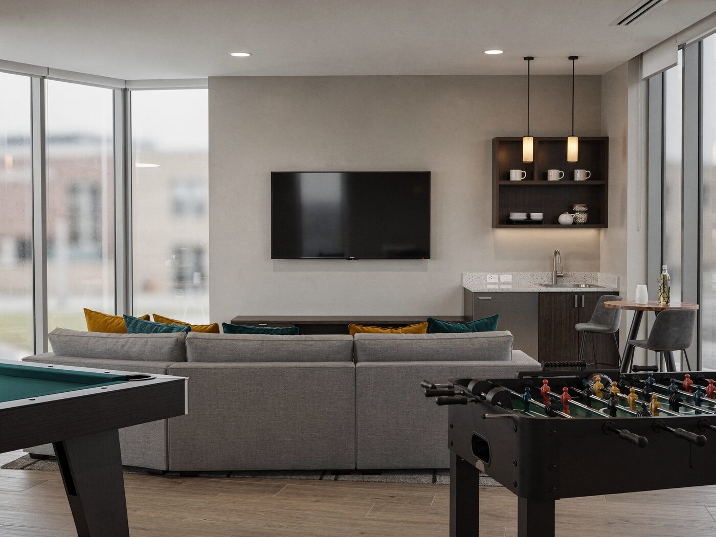 Game and media lounge