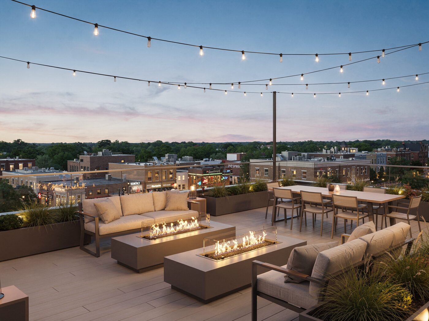 Rooftop deck