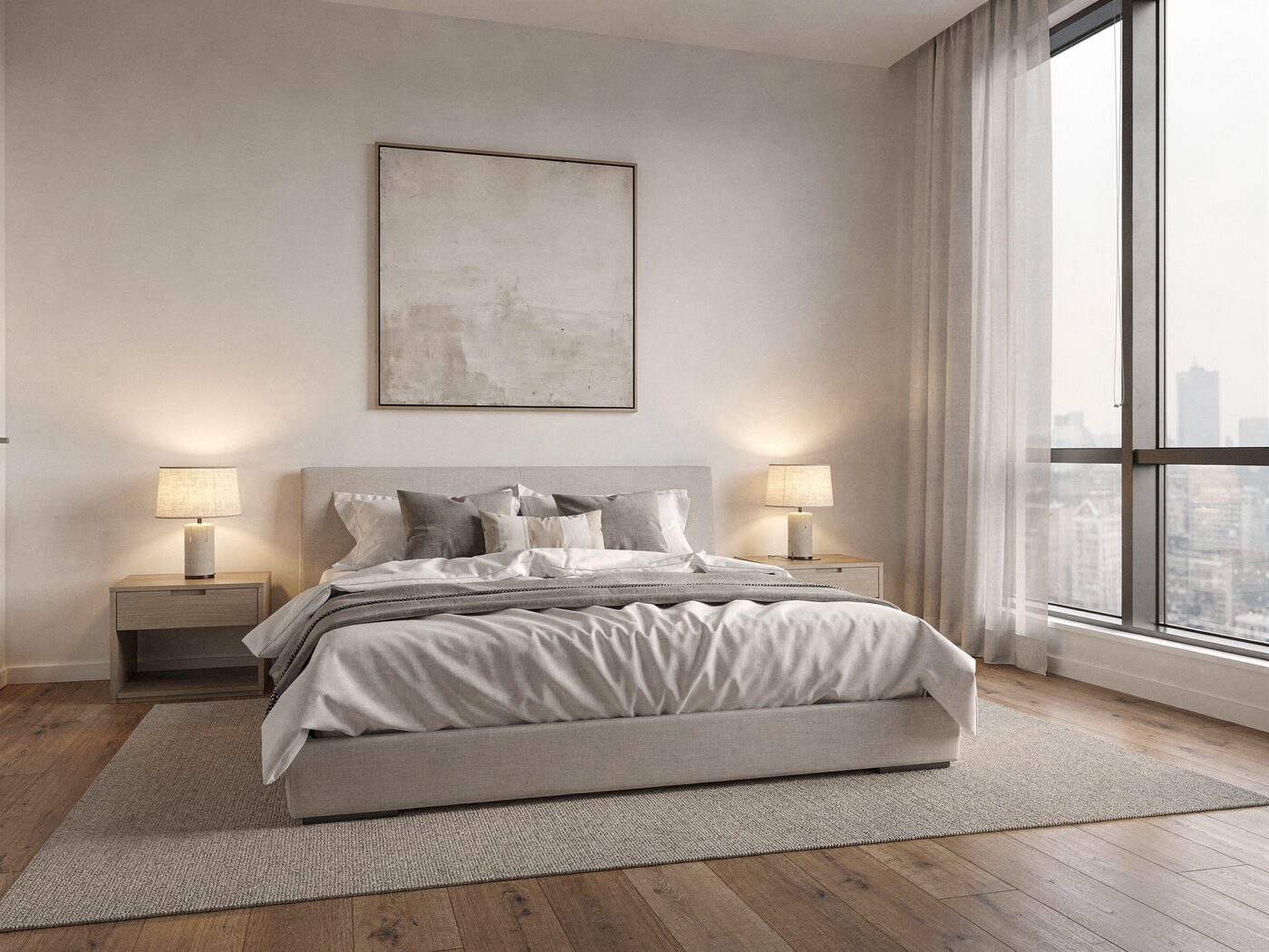 Bedroom with natural light