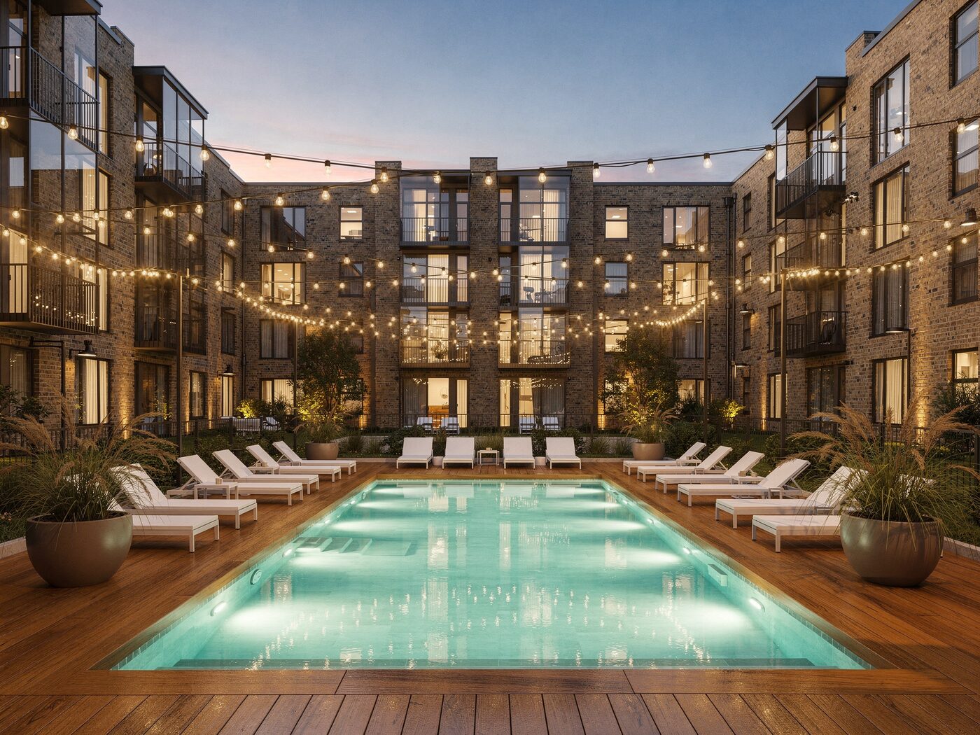 Courtyard pool